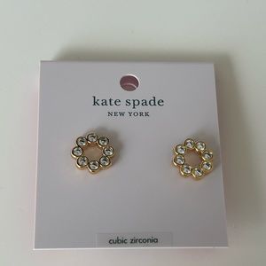 NWT Kate Spade full circle cubic zirconia earrings